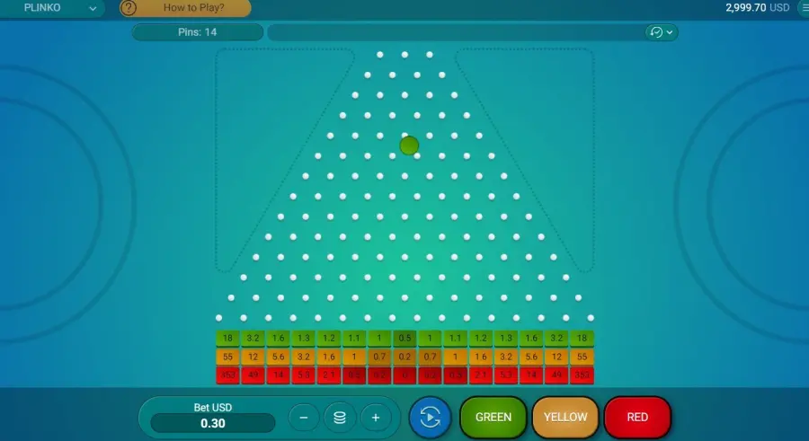 Plinko game