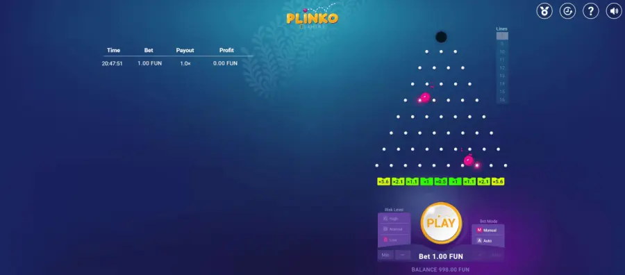 Plinko sign up bonus